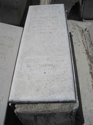 Lápide de benhaim messod