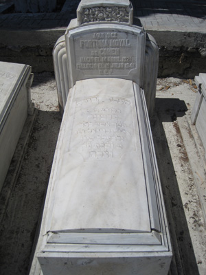 Tombstone of cohen fortuna