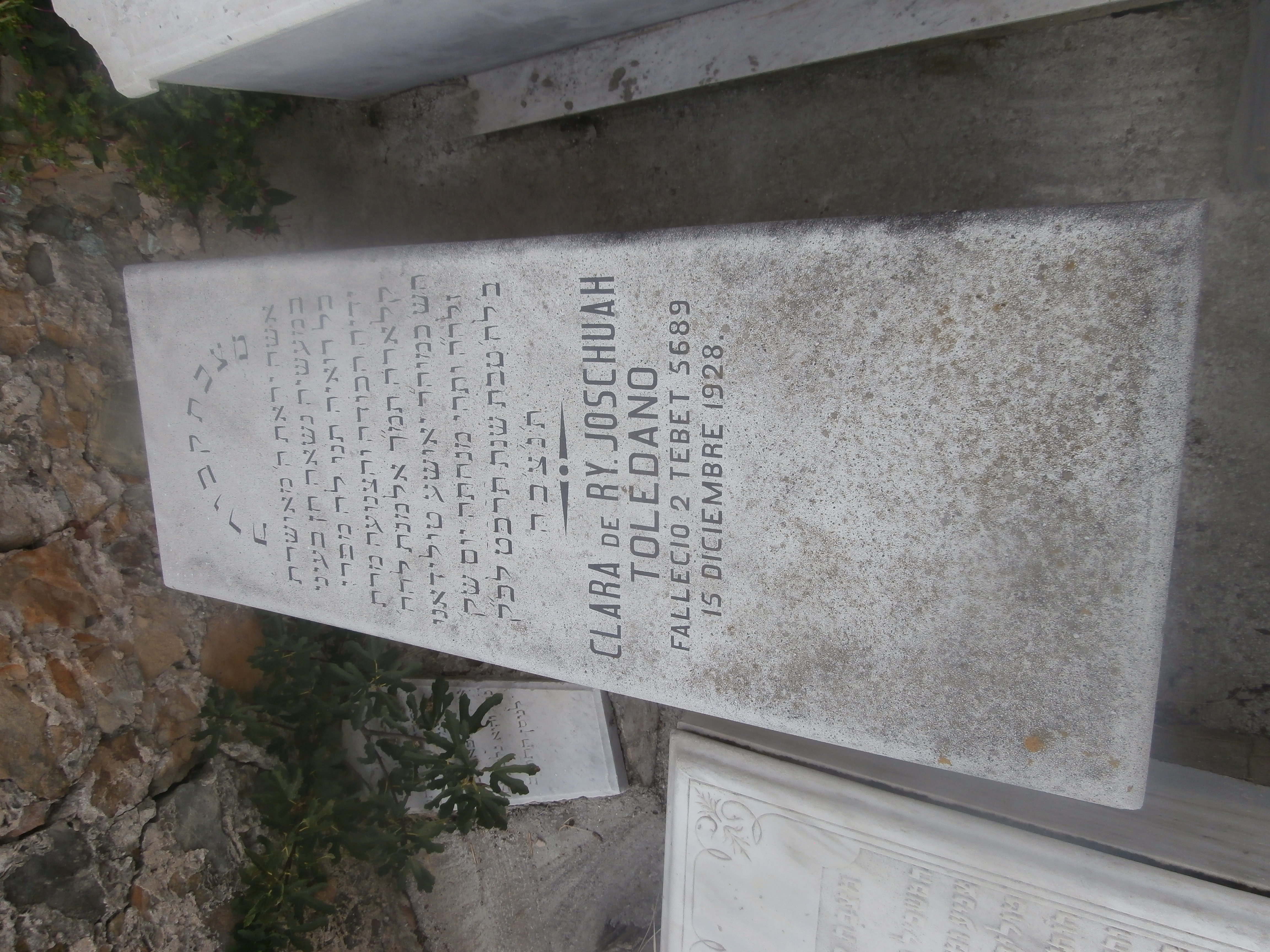 Lápide de toledano clara