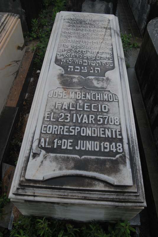 Grabstein von benchimol jose