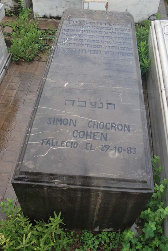 chocron cohen simon fejfája