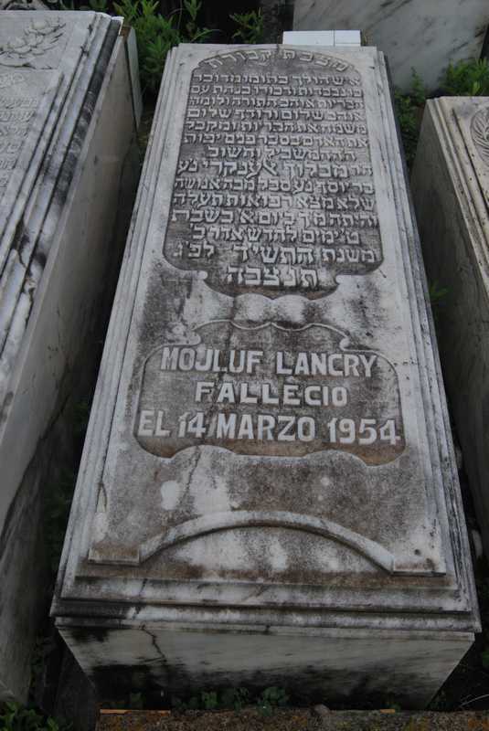 Grabstein von lancry mojluf