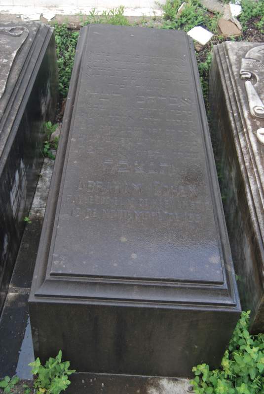 Grabstein von cohen abraham