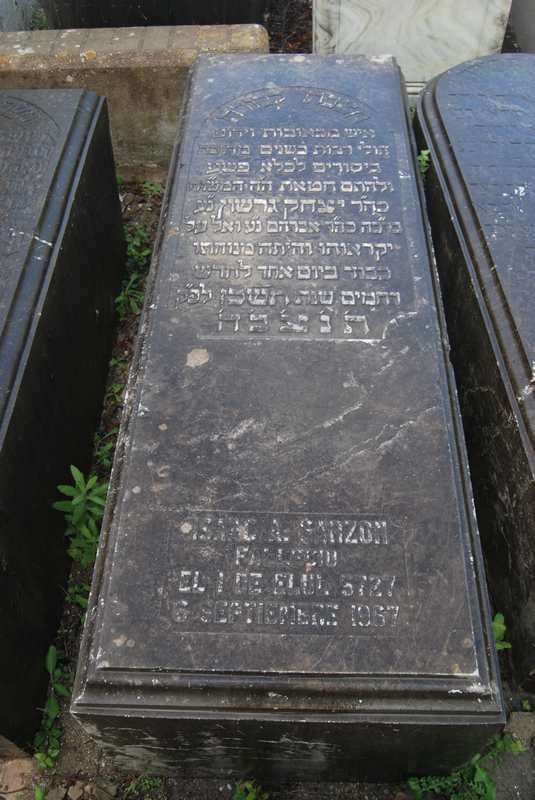 garzon isaac fejfája