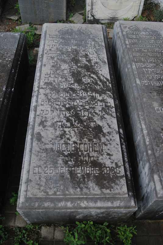 Grafsteen van cohen jacob