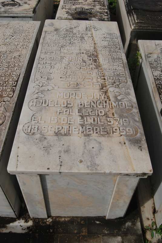شاهدة قبر ajuelos benchimol mordejay