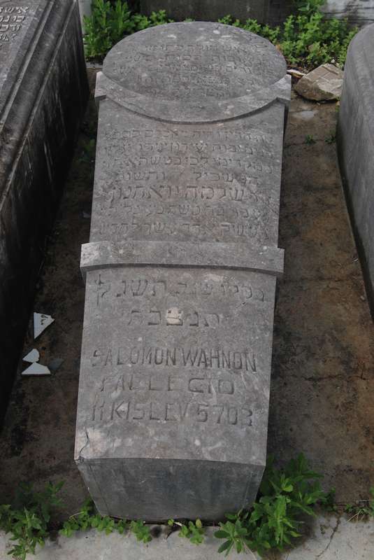 wahnon salomon fejfája