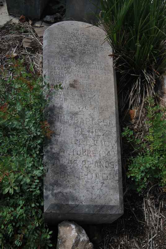 Grabstein von perez simy