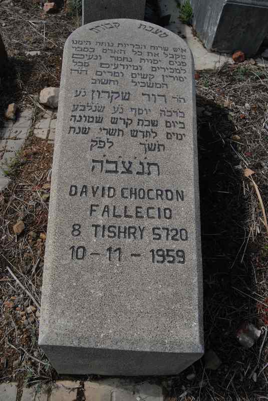 chocron david fejfája