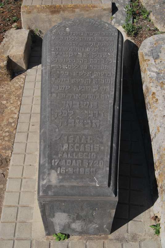 Grabstein von abecasis isaac