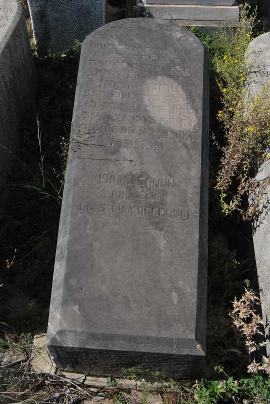 cohen isaac fejfája
