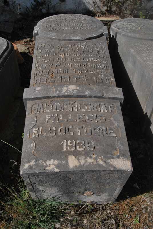 Tombstone of coriat salomon