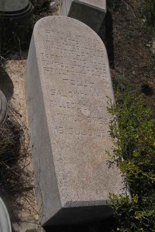 Tombstone of nahon salomon