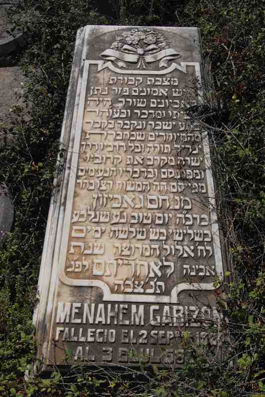 gabizon menahem fejfája