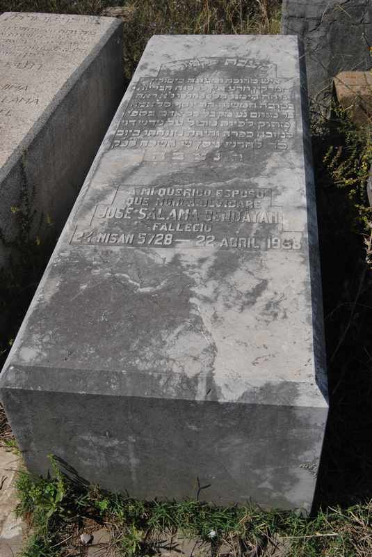 Tombstone of salama bendayan jose