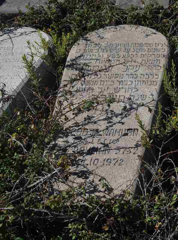 Tombstone of wahnon jacob