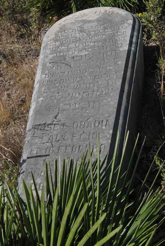 Tombstone of obadia jose