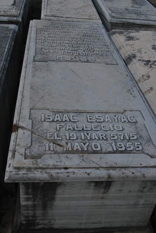 Grabstein von esayag isaac