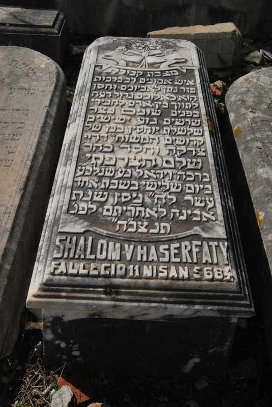 Grabstein von haserfaty shalom