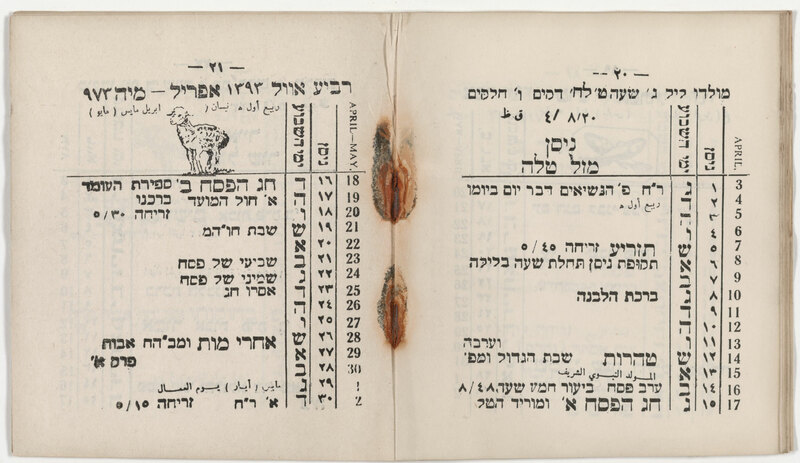 ija-calendar — page 1 · Iraqi Jewish Archive (NARA) · judeoiraq.org