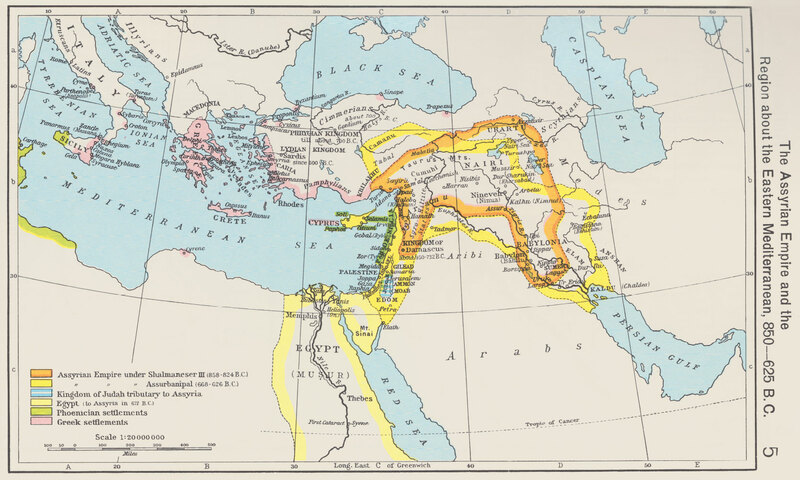 ija-assyrian-empire-and-the-region-about-the-easter-mediterranean-850-625 — page 1 · Iraqi Jewish Archive (NARA) · judeoiraq.org
