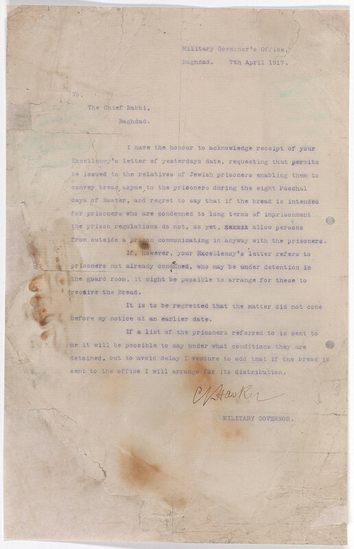 ija-military-governor-letter — page 1 · Iraqi Jewish Archive (NARA) · judeoiraq.org