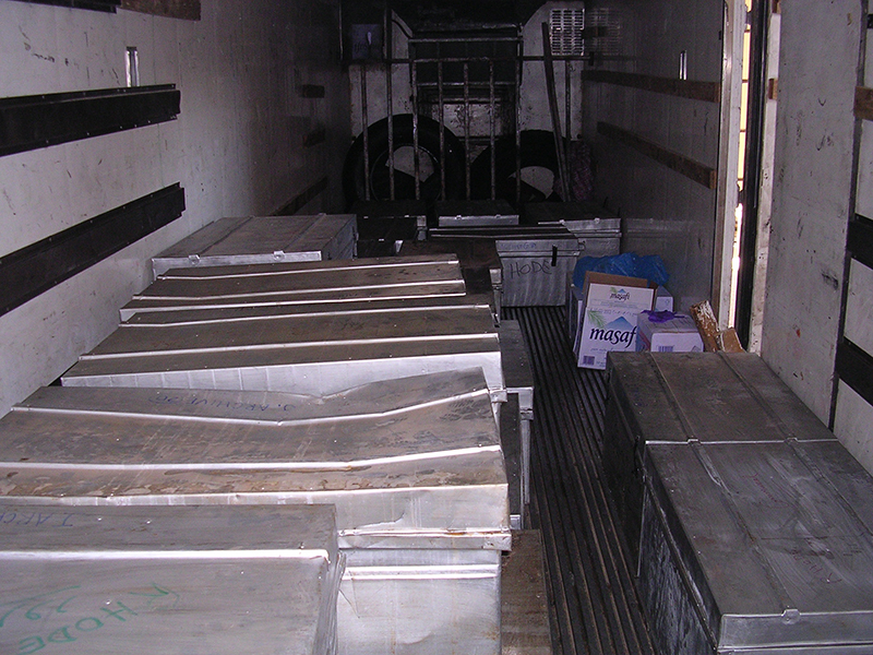 ija-trunks-holding-the-collection-in-the-freezer-truck — page 1 · Iraqi Jewish Archive (NARA) · judeoiraq.org