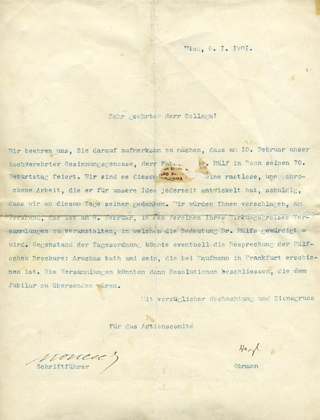 kedem-theodore-herzl-signed-circular-letter-2 — vue 3 · Kedem Auction House Ltd., Jérusalem